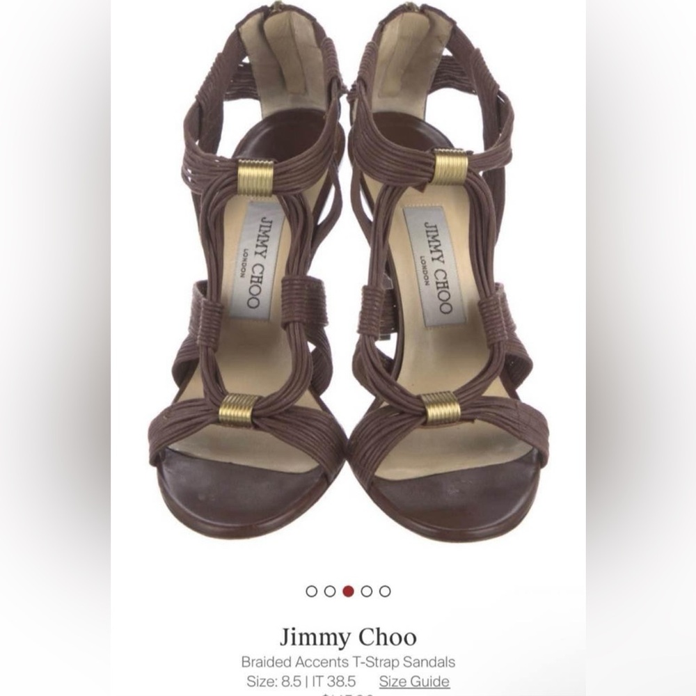 Jimmy Choo. Brown sandals size 8.5. Great conditions.